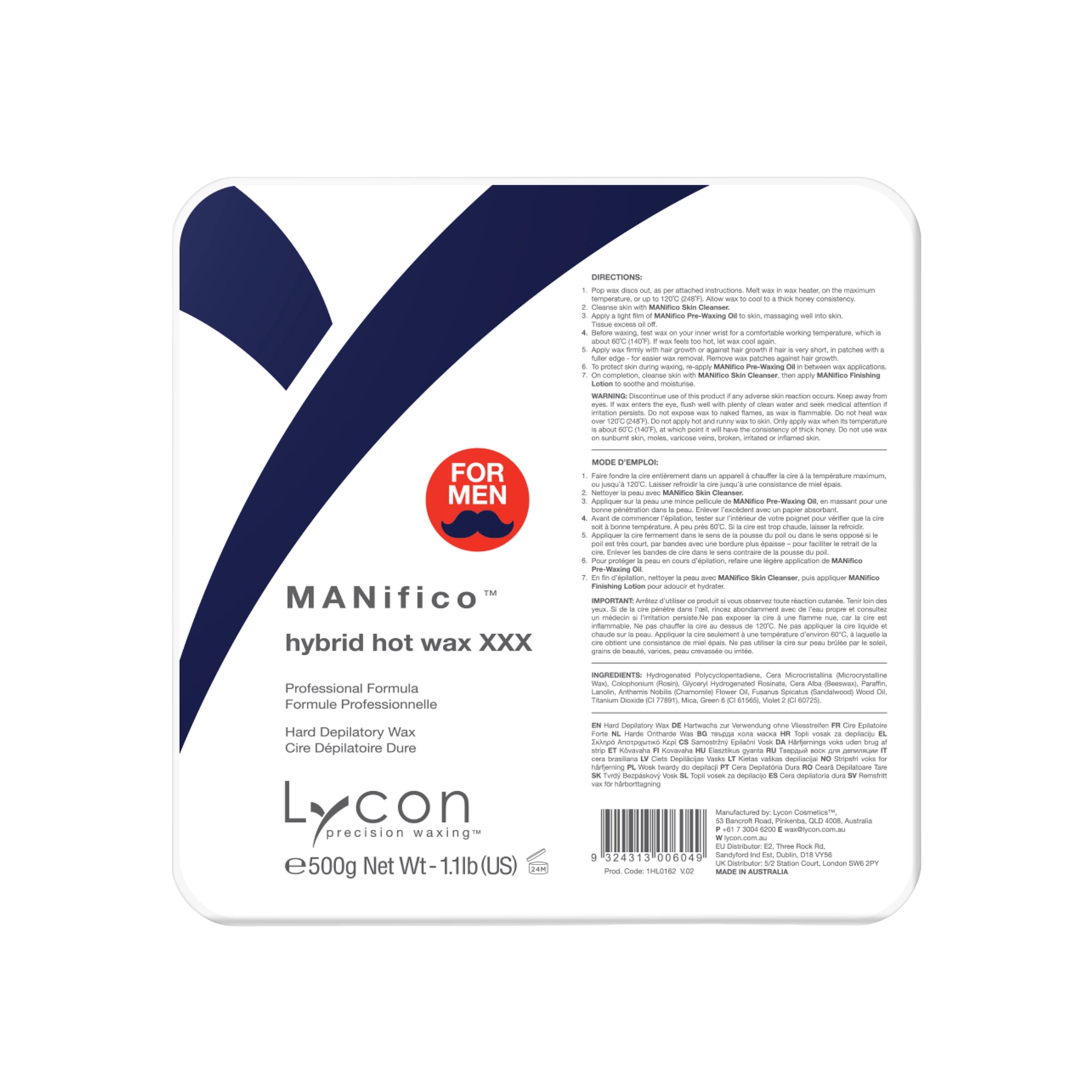 MANifico Hybrid Hot Wax - Film Wax – Lycon Waxing Pakistan, Lahore