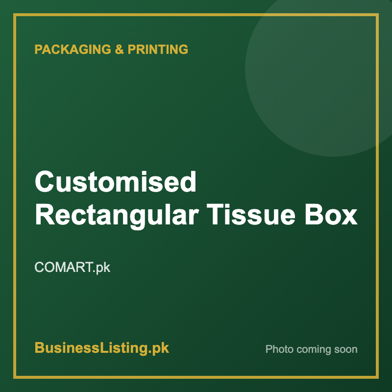 Customised Rectangular Tissue Box – COMART.pk, Karachi