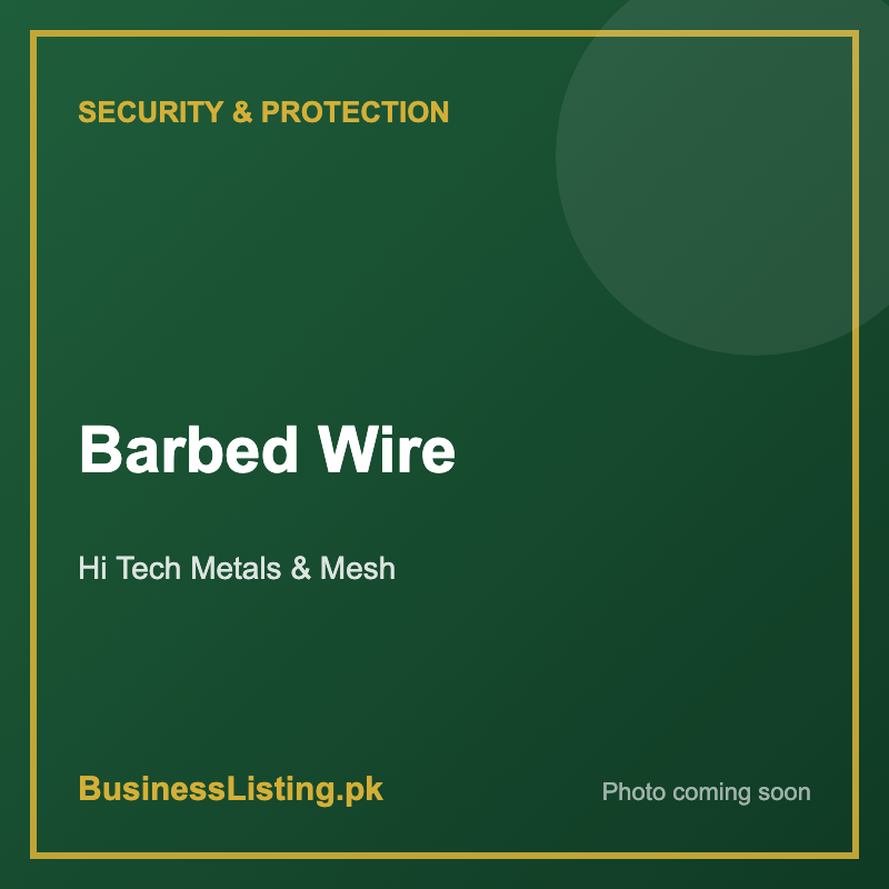 Barbed Wire – Hi Tech Metals & Mesh, Karachi