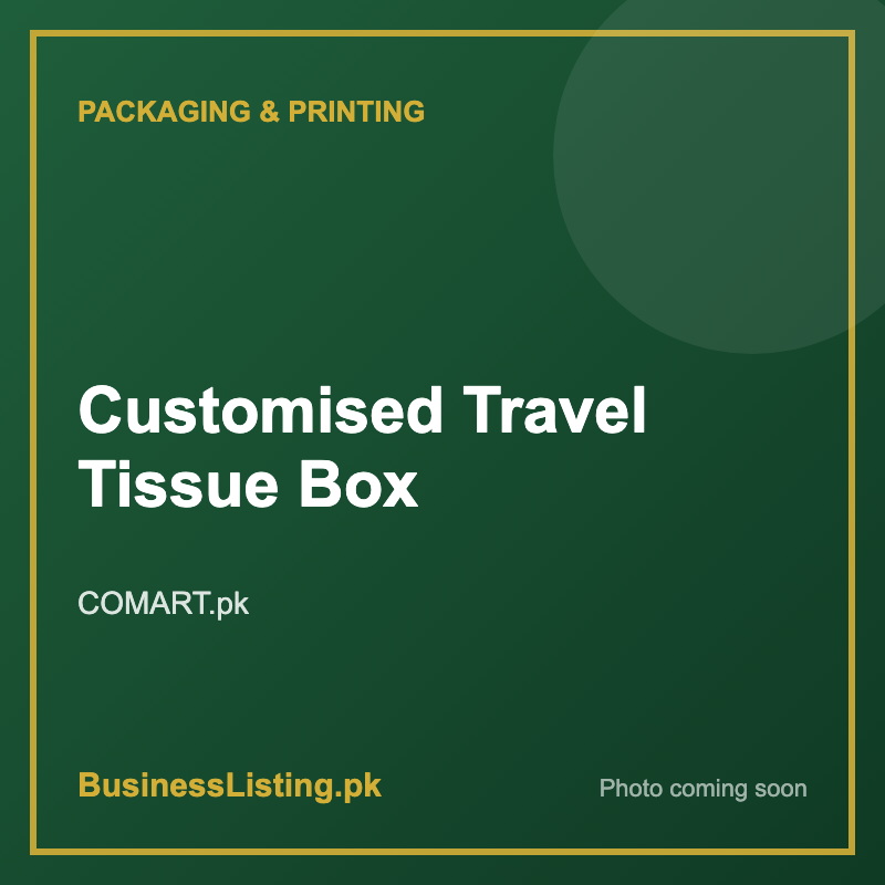 Customised Travel Tissue Box – COMART.pk, Karachi