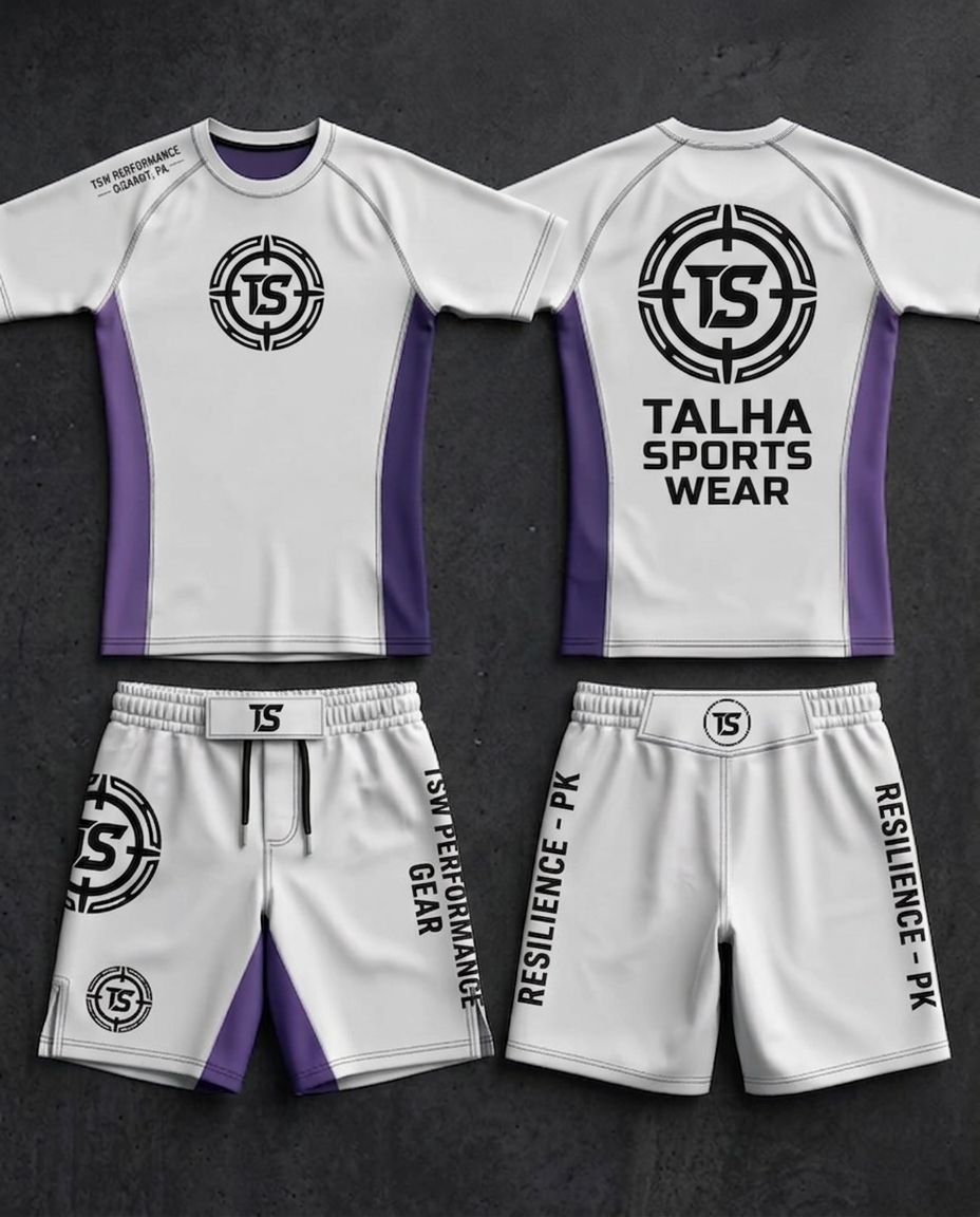  Custom No-Gi Set — Rash Guard + Fight Shorts – Talha Sports Wear, Sialkot