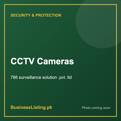 CCTV Cameras by 786 surveillance solution .pvt. ltd, Lahore Pakistan