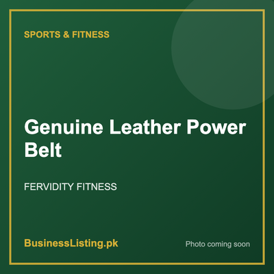 Genuine Leather Power Belt by FERVIDITY FITNESS, Sialkot Pakistan