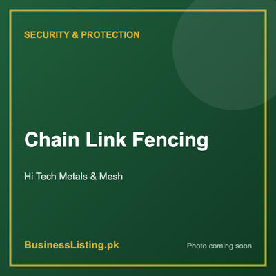 Chain Link Fencing by Hi Tech Metals & Mesh, Karachi Pakistan
