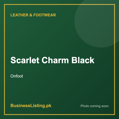 Scarlet Charm Black by Onfoot, Karachi Pakistan