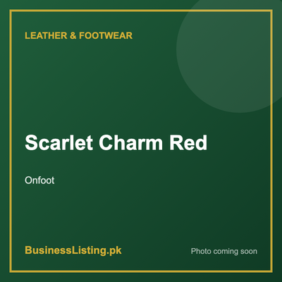 Scarlet Charm Red by Onfoot, Karachi Pakistan